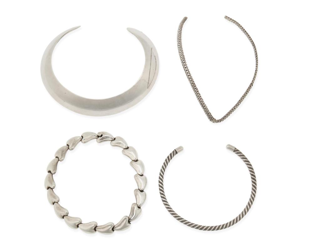A GROUP OF MEXICAN SILVER COLLAR