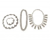 A GROUP OF MEXICAN SILVER JEWE