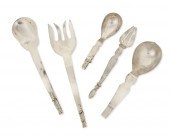 A GROUP OF MEXICAN SILVER SERV