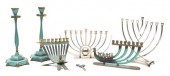 A Group of Mixed Metal Judaica