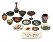 A GROUP OF MOORCROFT DECORATED