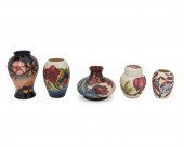 A GROUP OF MOORCROFT POTTERY V