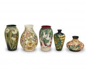 A GROUP OF MOORCROFT POTTERY V