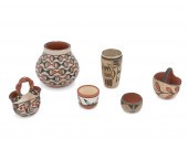 A GROUP OF NATIVE AMERICAN PUE