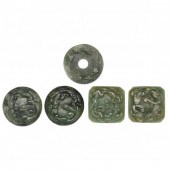A GROUP OF NEPHRITE JADE CHILO