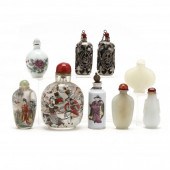 A GROUP OF NINE CHINESE SNUFF
