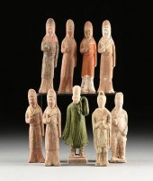 A GROUP OF NINE CHINESE TANG A