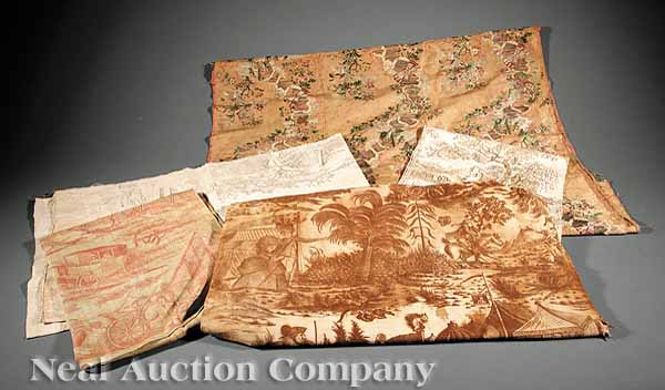A Group of Nine French Textile