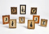 A GROUP OF NINE SILHOUETTES, 1