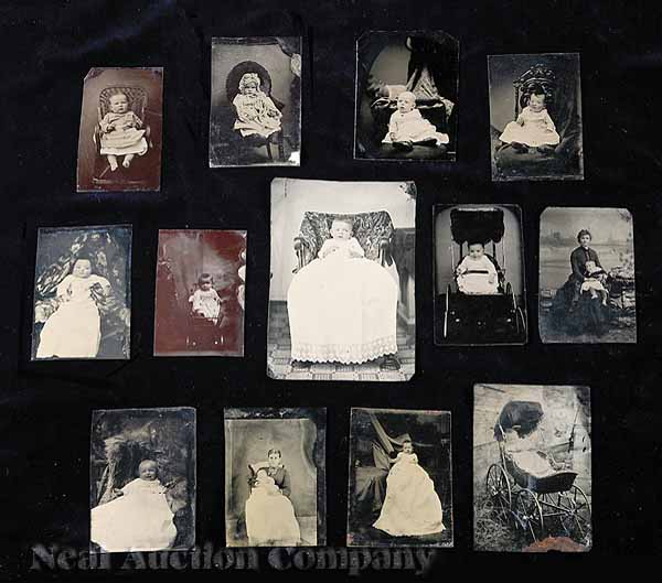 A Group of Nineteen Tintypes of