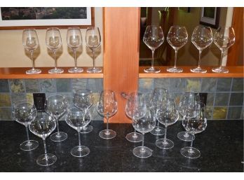 A group of of 20 signed Reidel wine