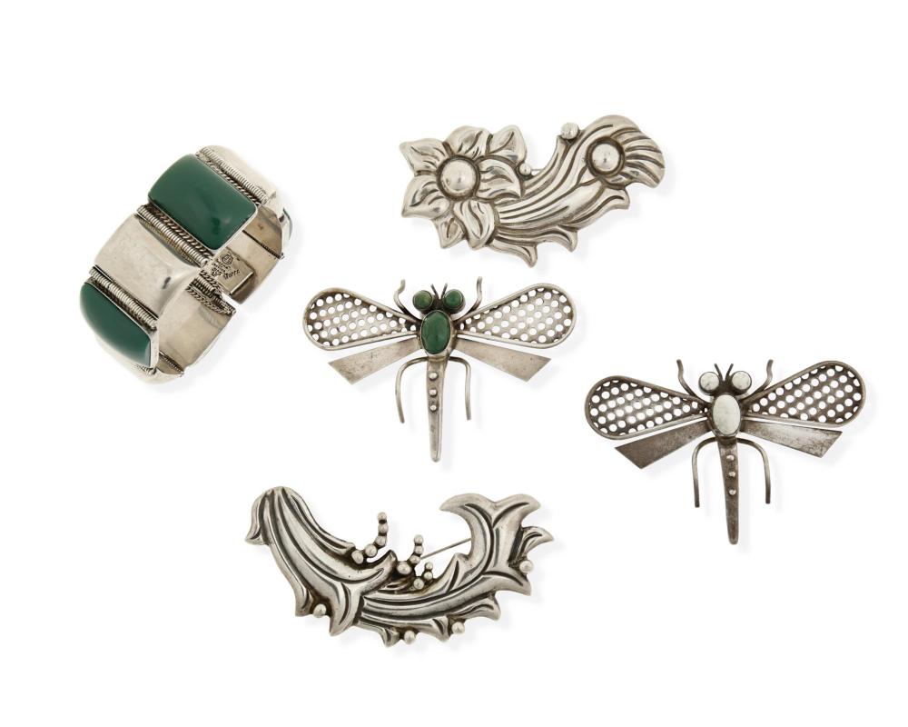A GROUP OF PARRA SILVER JEWELRYA
