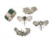 A GROUP OF PARRA SILVER JEWELR