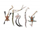 A GROUP OF PLAINS-STYLE BEADED