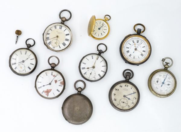 A GROUP OF POCKET WATCHES AND