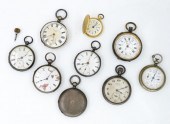 A GROUP OF POCKET WATCHES AND