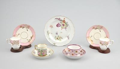 A Group of Porcelain Tea Items