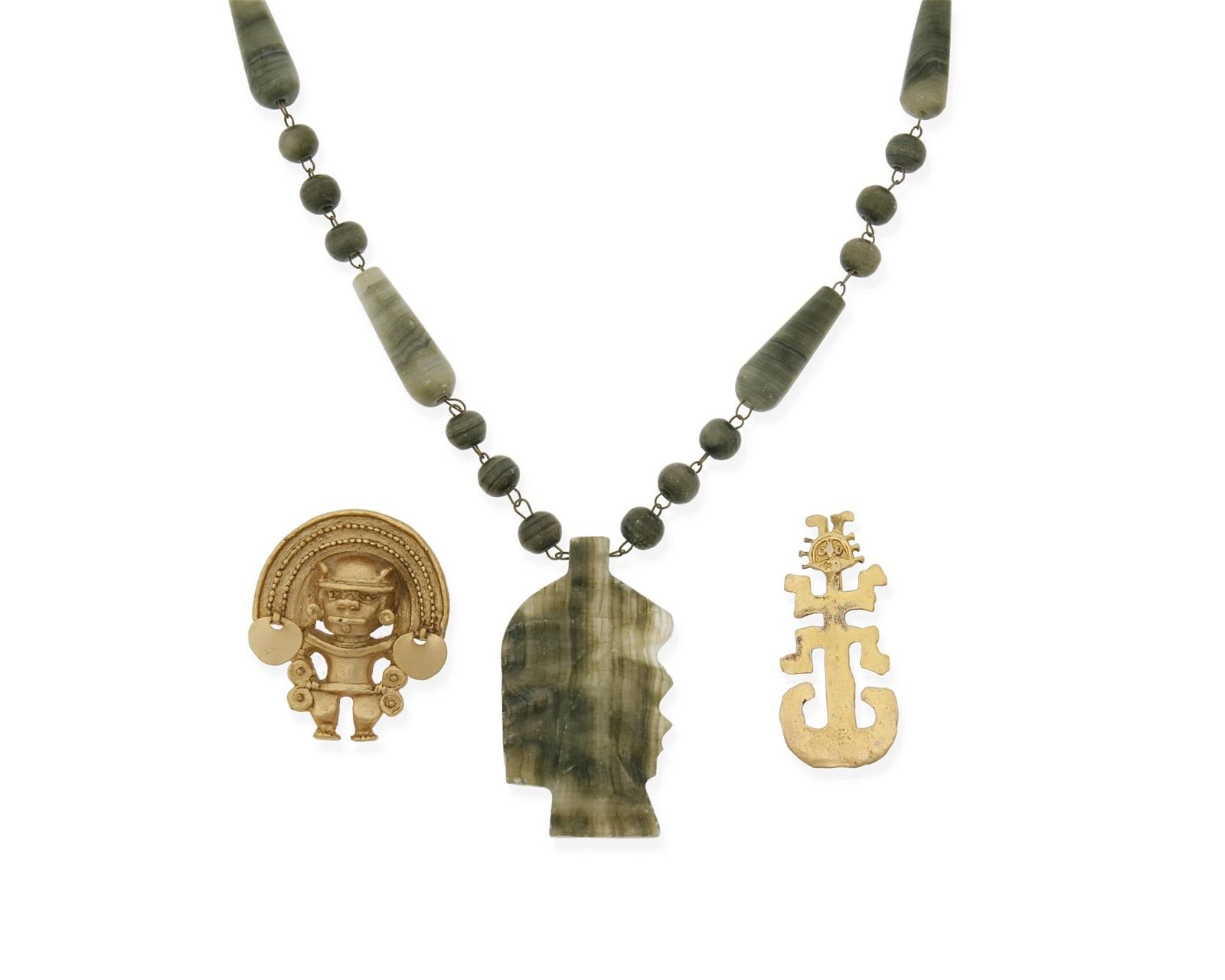 A GROUP OF PRE-COLOMBIAN-STYLE