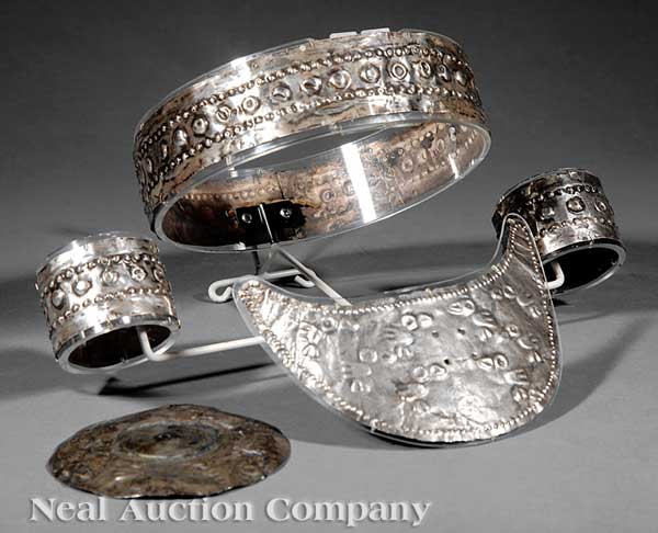 A Group of Pre-Columbian Silver
