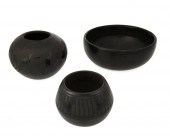 A GROUP OF PUEBLO POTTERY VESS