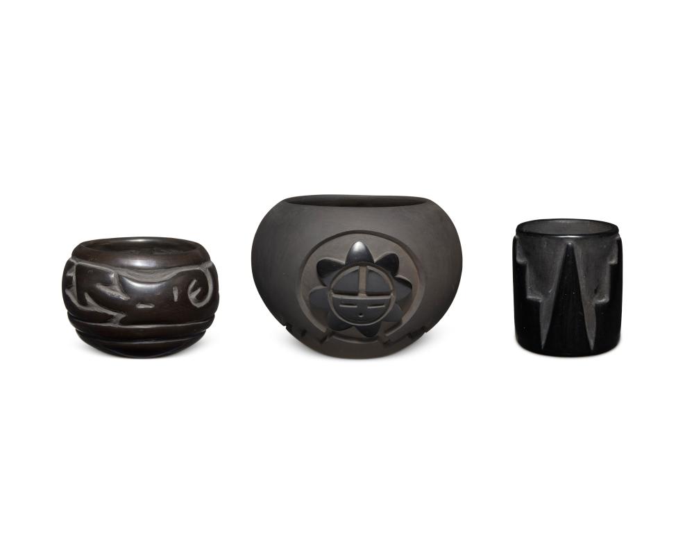 A GROUP OF PUEBLOAN BLACKWARE