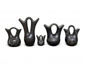 A GROUP OF PUEBLOAN BLACKWARE