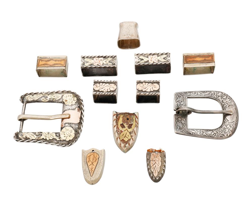 A GROUP OF RANGER SET BELT BUCKLE