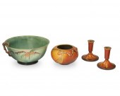 A GROUP OF ROSEVILLE POTTERY I