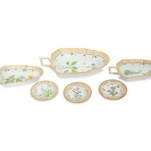 A Group of Royal Copenhagen Flora