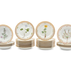 A Group of Royal Copenhagen Flora