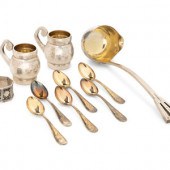 A Group of Russian Silver Arti