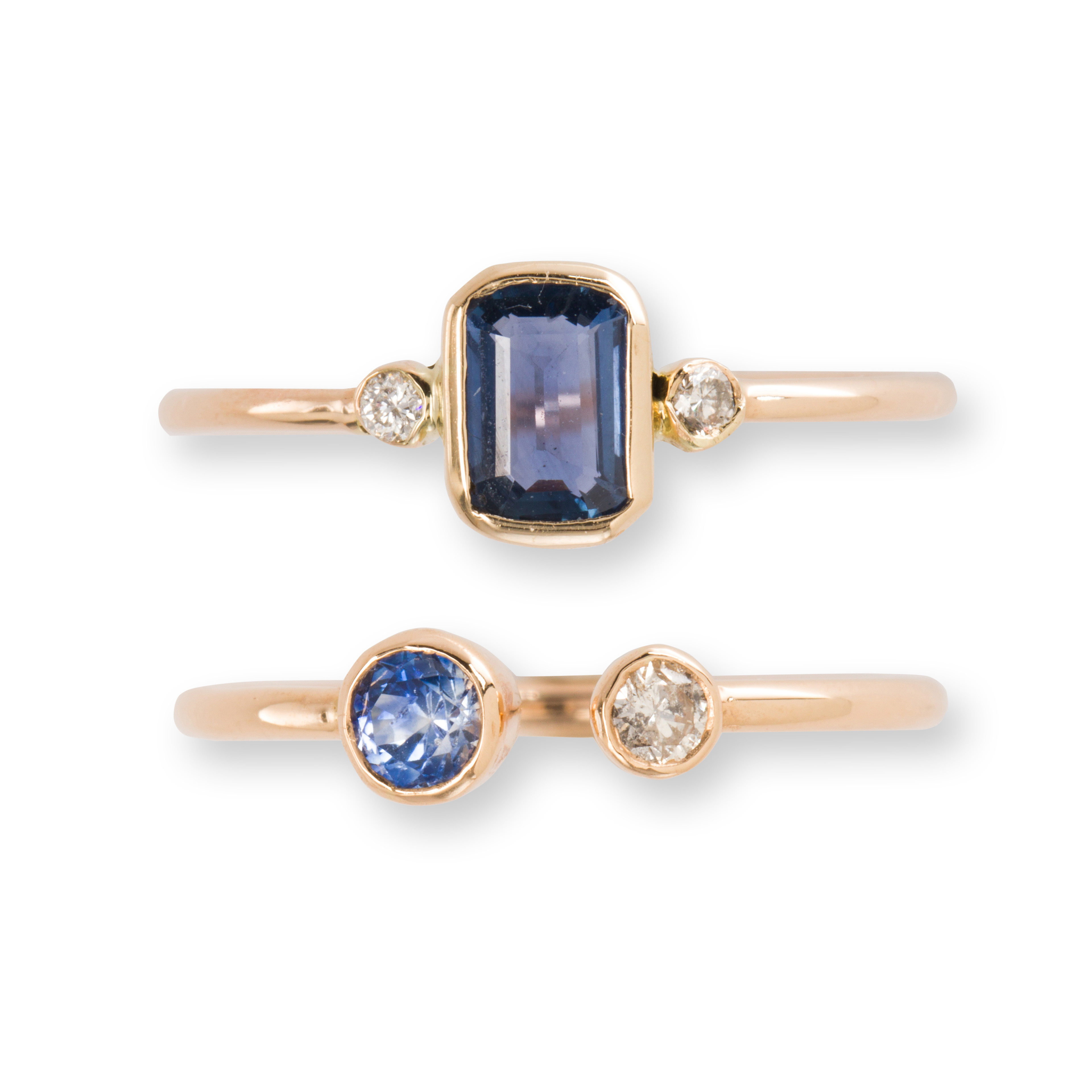 A GROUP OF SAPPHIRE, DIAMOND AND