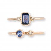 A GROUP OF SAPPHIRE, DIAMOND A
