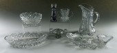 A GROUP OF SEVEN CUT CRYSTAL T