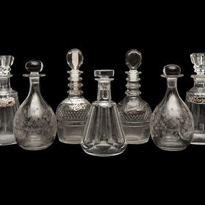 A Group of Seven Decanters by