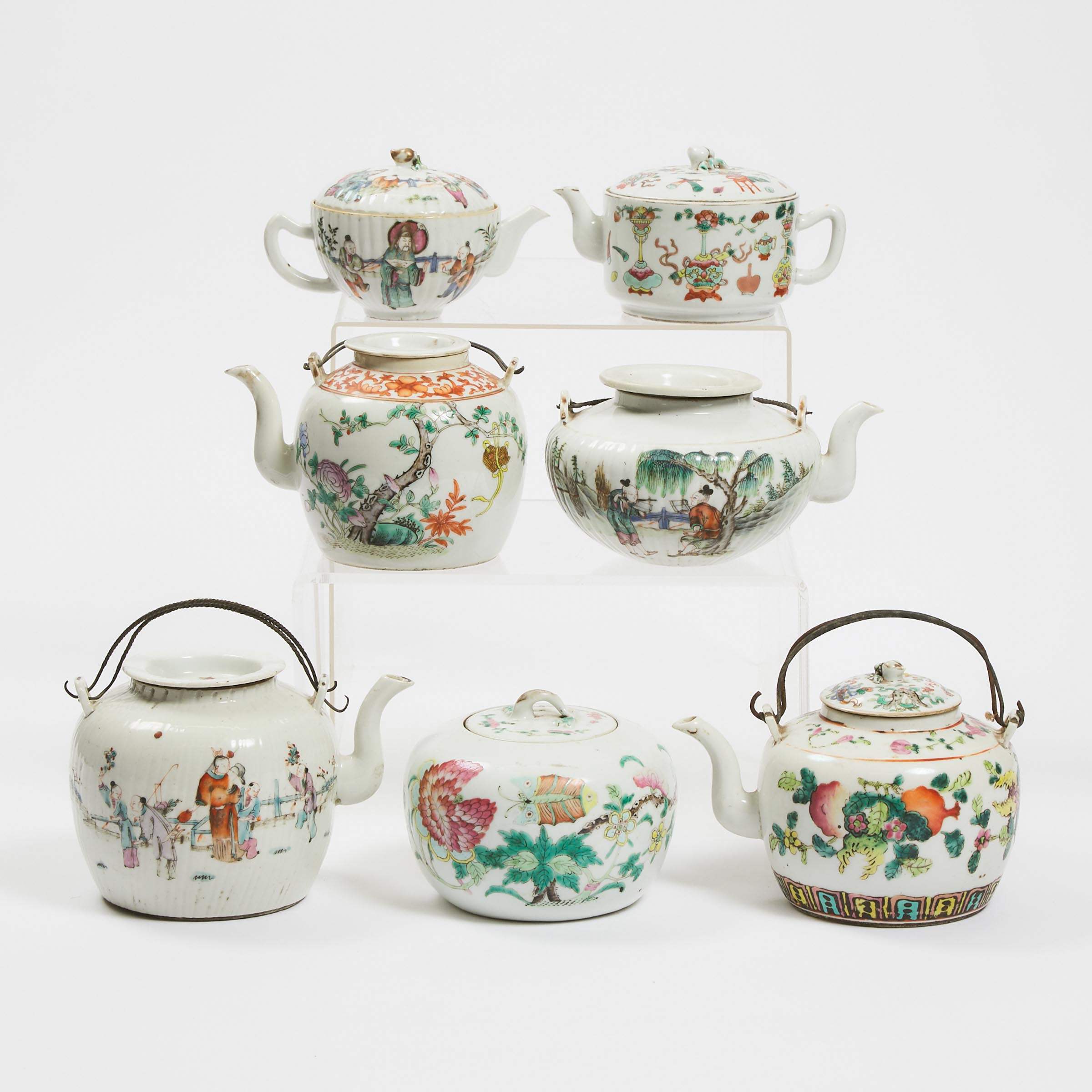 A Group of Seven Famille Rose