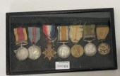A group of seven medals, China