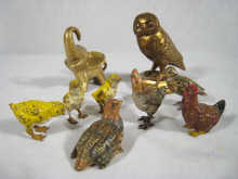 A group of seven miniature cold