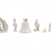 A Group of Seven White Porcela