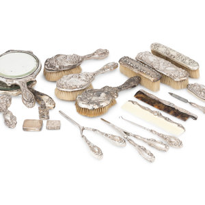 A Group of Seventeen Silver Art