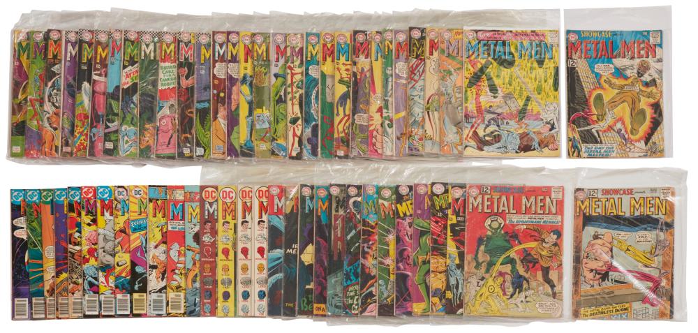 A GROUP OF SILVER AGE DC METAL