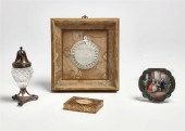 A GROUP OF SILVER AND MOTHER O