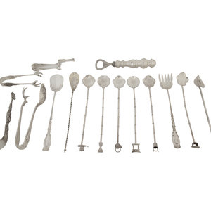 A Group of Silver Barware and