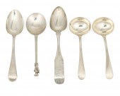 A GROUP OF SILVER FLATWAREA gr