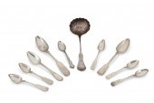 A GROUP OF SILVER FLATWAREA gr