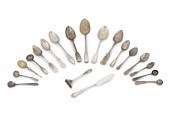 A GROUP OF SILVER FLATWAREA gr
