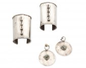 A GROUP OF SILVER JEWELRY BY V