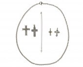A GROUP OF SILVER JEWELRYA gro
