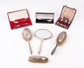 A GROUP OF SILVER MOUNTED DRES