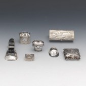 A GROUP OF SILVER OBJECTS  3 ½